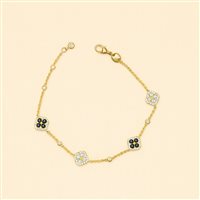 Bracciale Ultima Edizione Donna in Argento BAO1924-NERO-GIALLO-BIANCO